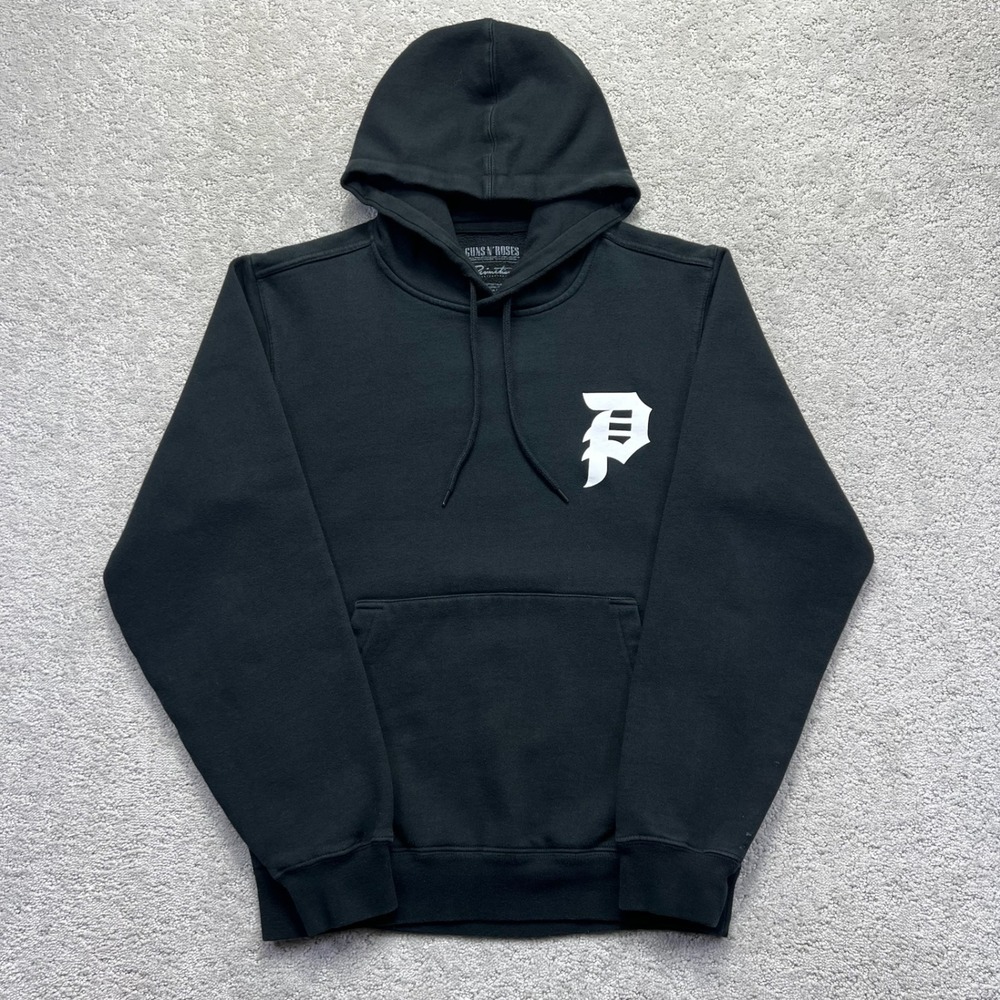Primitive x Guns N Roses Hoodie Sweatshirt Mens Small Black Graphic GNR Skater